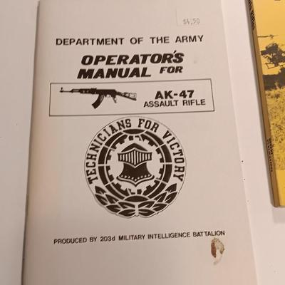 Books - Operators Manual for AK-47 Automatic F.N. F.A.L. Auto Rifles & F.A.L. User's manual Light auto rifle 7.62 MM