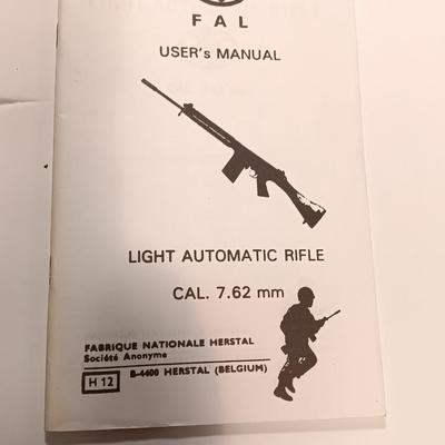 Books - Operators Manual for AK-47 Automatic F.N. F.A.L. Auto Rifles & F.A.L. User's manual Light auto rifle 7.62 MM