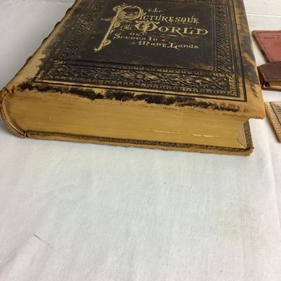 U650 The Picturesque World Vol.1 Antique Book Lot