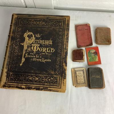 U650 The Picturesque World Vol.1 Antique Book Lot