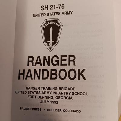 Books - Ranger handbook and Ranger Training and operations