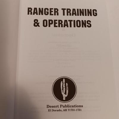 Books - Ranger handbook and Ranger Training and operations