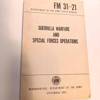 Books -TM 31-210 Improvised Munitions handbook & FM 31-21 Guerrilla Warfare and Special Operations
