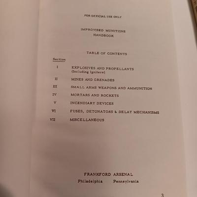 Books -TM 31-210 Improvised Munitions handbook & FM 31-21 Guerrilla Warfare and Special Operations