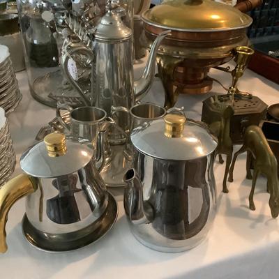 U653 Mixed Metal Lot Decor Items