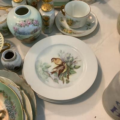 U656 Floral Hand Painted Porcelain by Gladys Freeman