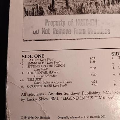Three Kate Wolf Vinyl Albums - LP Records