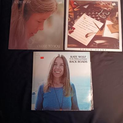 Three Kate Wolf Vinyl Albums - LP Records