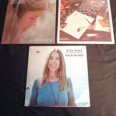 Three Kate Wolf Vinyl Albums - LP Records