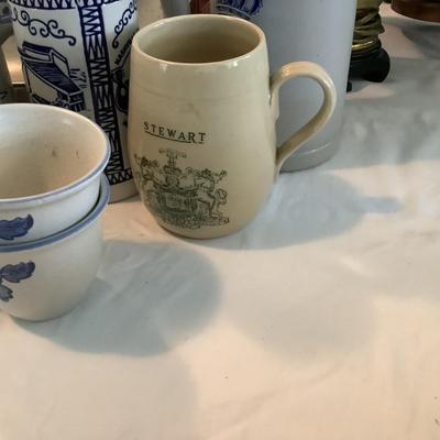 U658 Blue & White Stoneware Lot Pfaltzgraff
