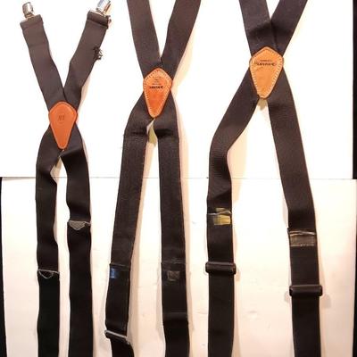 Suspenders - Husky and AW Three pair! Black