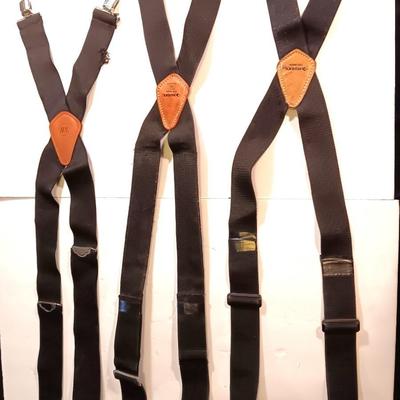 Suspenders - Husky and AW Three pair! Black