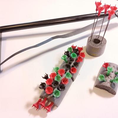 Two blow dart guns with darts - Ninja gun