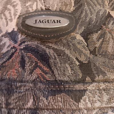 Jaguar Floral patterned Suitcase with matching carry-on bags