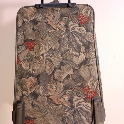 Jaguar Floral patterned Suitcase with matching carry-on bags