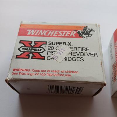 Winchester Super X 20 Centerfire Pistol Revolver Cartridges -45 Colt 225 Gr. Silvertip Hollow Point