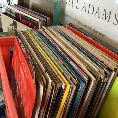 U671 Large Vinyl Record Lot & 45's Records and Cases