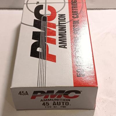 PMC Ammunition 50 centerfire pistol cartridges .45 Auto 230 Gr. FM