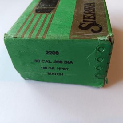 Sierra Matchking 100 Rifle Bullets 30 CSAL. .308 DIA 155 GR