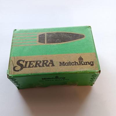 Sierra Matchking 100 Rifle Bullets 30 CSAL. .308 DIA 155 GR