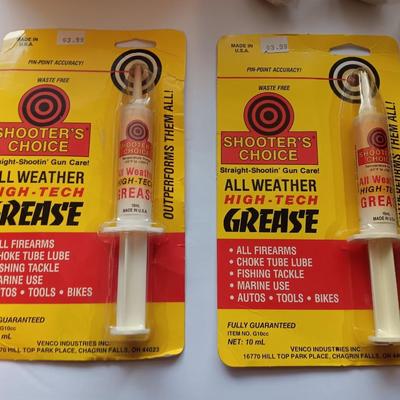 Gun and rifle cleaning chemicals and items - gun grease -gun oils and more