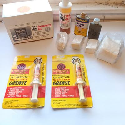 Gun and rifle cleaning chemicals and items - gun grease -gun oils and more