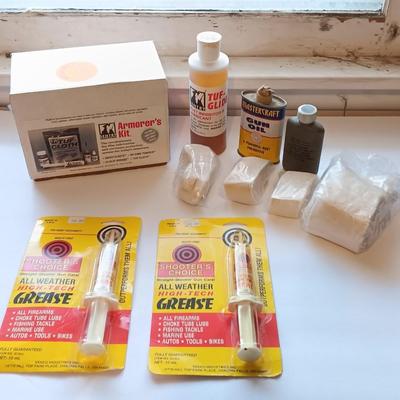 Gun and rifle cleaning chemicals and items - gun grease -gun oils and more