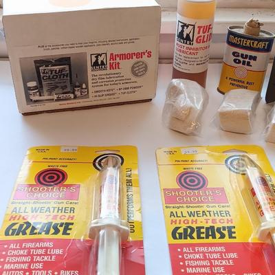 Gun and rifle cleaning chemicals and items - gun grease -gun oils and more