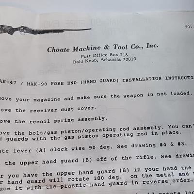 Choate Machine & Tool co. AK-47 MAK-90 FORE END (Hand Guard)