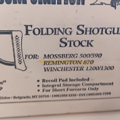 Butler Creek Folding shotgun stock for Mossberg 500/590 Remington 870 Winchester 1200/1300