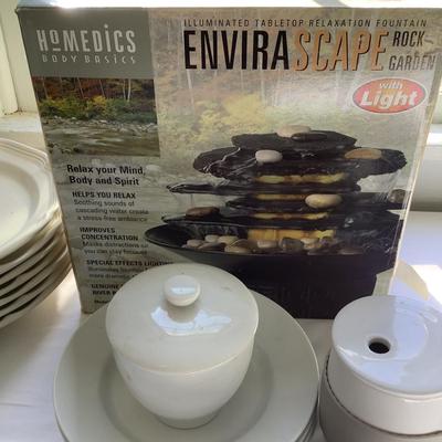 U676 Homedics Envirascape Rock Garden & Dishes