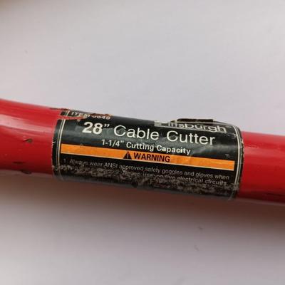 Pittsburgh 28" Cable Cutter 1 - 1/4 cutting capacity.