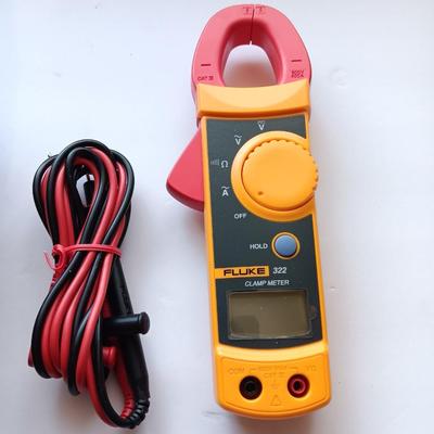 Working Fluke 322 clamp meter with case and instructions