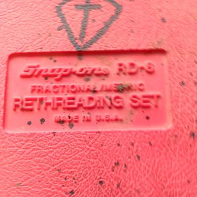 Complete Snap-On RD8 Spindle Rethreader set - 8 piece in blow molded case. functional & metric