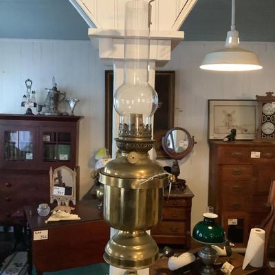 683 Wall Brass Ships Oil Lamp