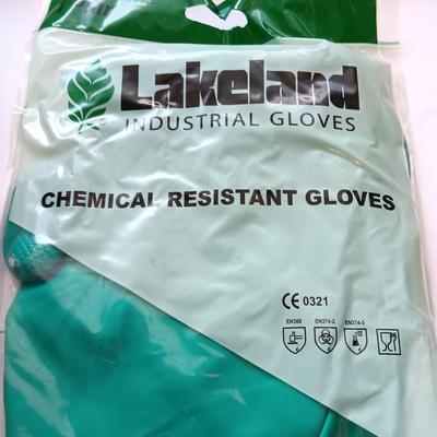 Camo raincoat - chemical resistant gloves - Para cord - Camo tape and spray paint