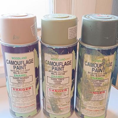Camo raincoat - chemical resistant gloves - Para cord - Camo tape and spray paint