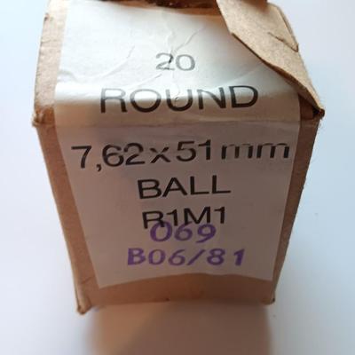 SEALED Battle Pack 7,62 x 51 mm Ball R1M1 Ammunition
