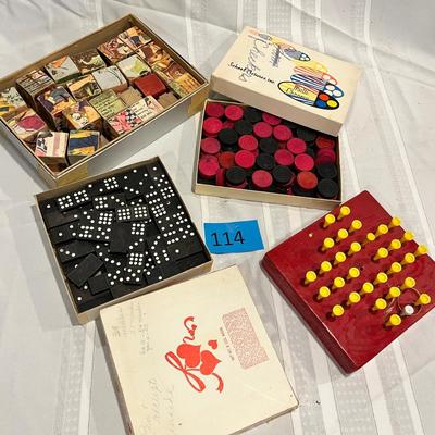 vintage game pieces