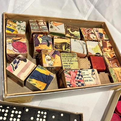 vintage game pieces