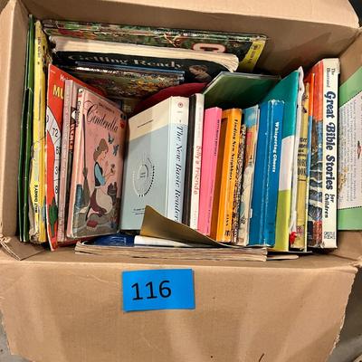 Box of kids books. Some worn, great selection