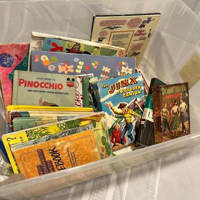 Tote of kids books