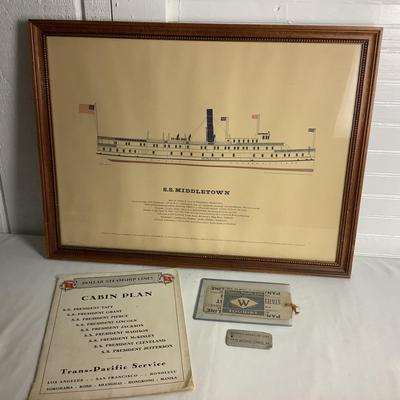 U689 Vintage Steamship Lot