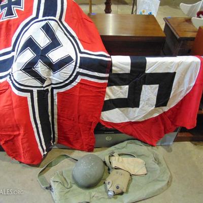 Estate fresh cache of WWI & WWII Military items, furniture & cool collectibles~
