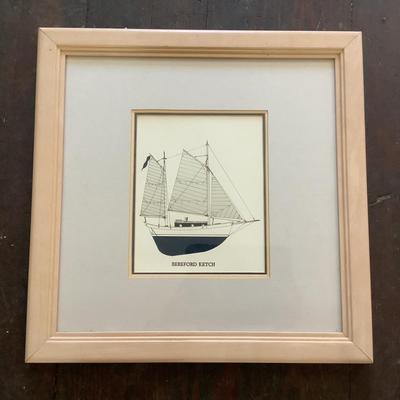 U692 Bereford Ketch Framed Art