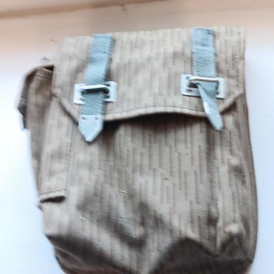 Military issued bags and a belt. 1970