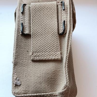 Military issued bags and a belt. 1970