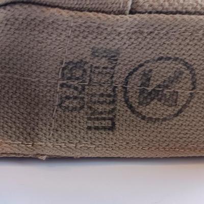 Military issued bags and a belt. 1970