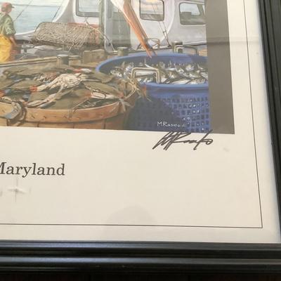 U694 Tilghman's Pride Framed Poster Signed Michael Rosato