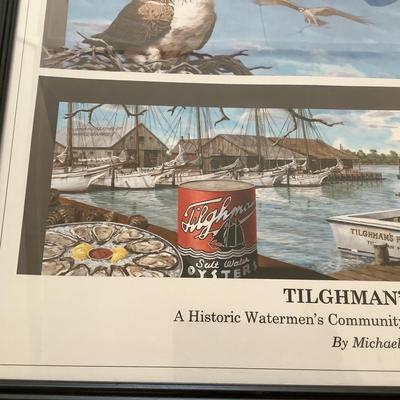 U694 Tilghman's Pride Framed Poster Signed Michael Rosato